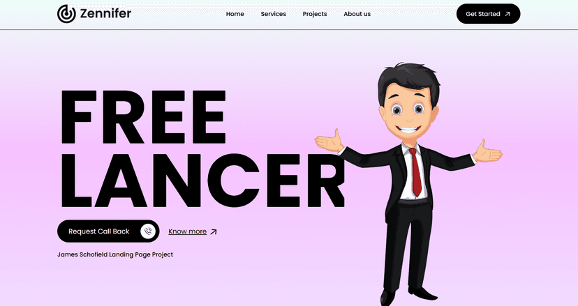 Freelance Landing Page preview